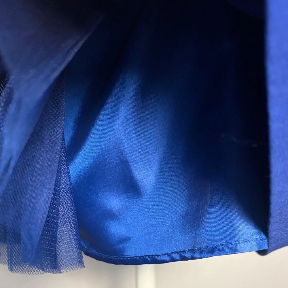 Twenty One Cobalt Bow Front Skirt (Size M)